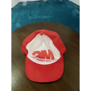 VINTAGE 3M Hat Cap One Size Adjustable Snapback Adult Trucker Mesh Back USA